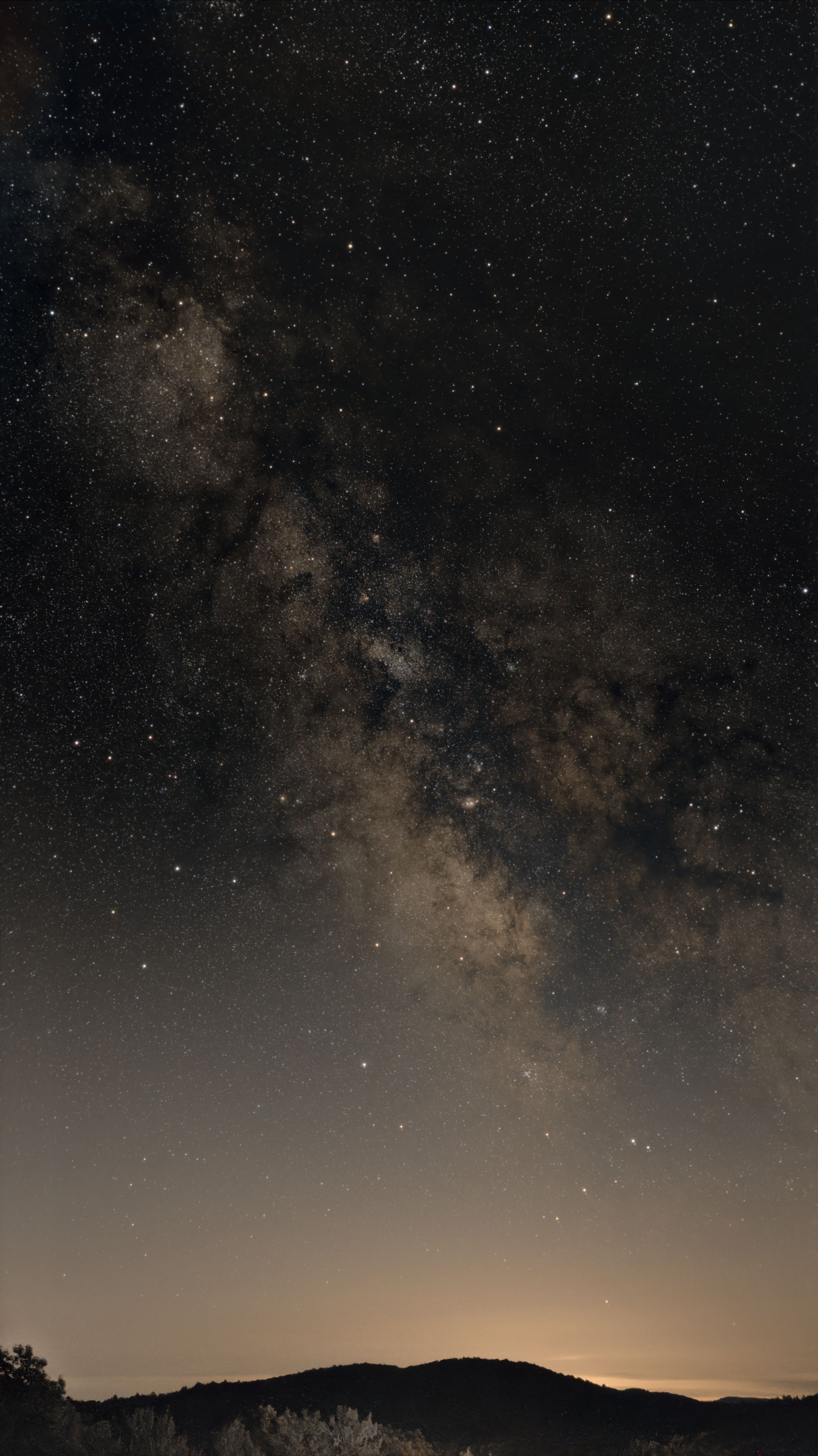 The Milky Way rising above the hills at Stellafane